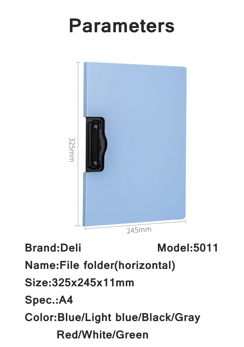 Deli 5011 5016 A4 папка для файлов, блокнот, ПП пенопластовая доска 325x245x11 мм A4 forlder доска для файлов