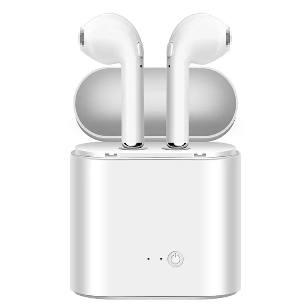 Bluetooth наушники I7s вкладыши TWS стерео наушник гарнитура с зарядным Pod Беспроводной