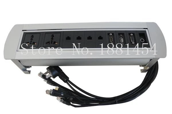 2019 мебель ручная настольная розетка с RJ45/VGA/HDMI/Аудио/данных США/Универсальная