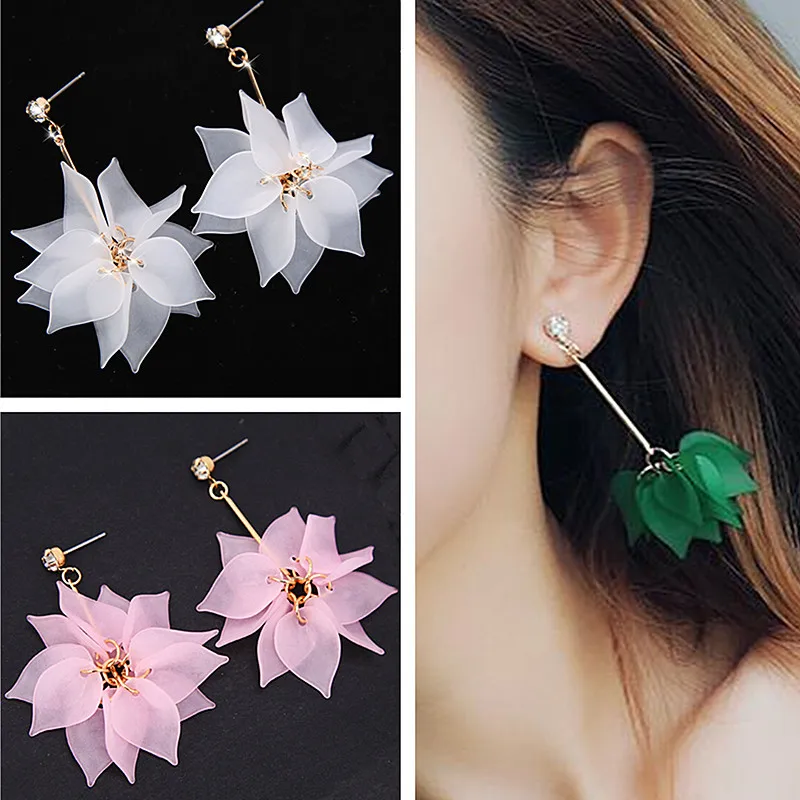 Женские Висячие серьги boucle d'oreille длинные висячие с кисточками и большими