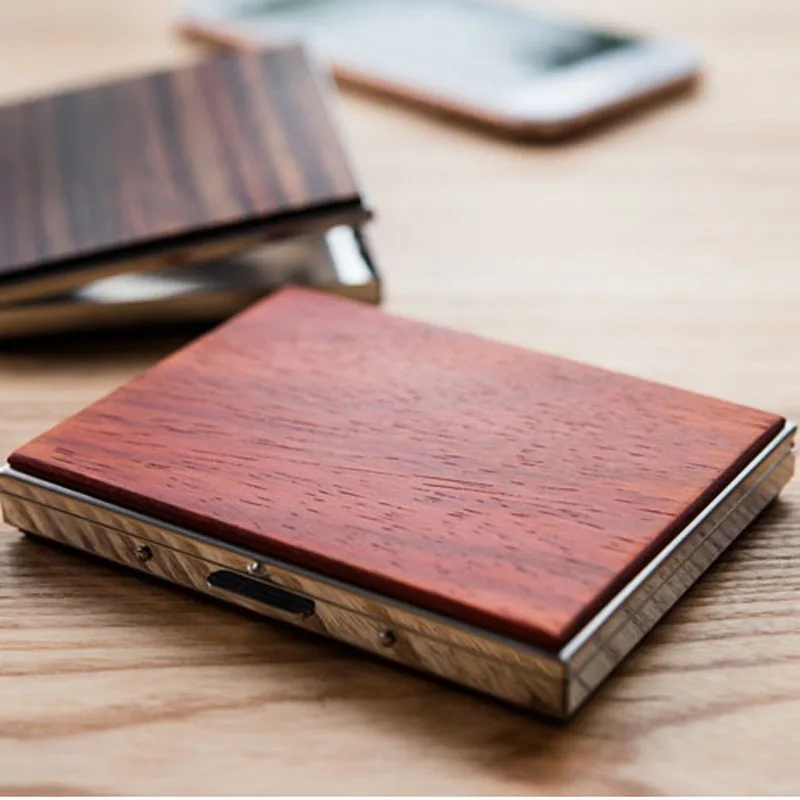 Коробка для сигарет из редкого дерева Ультратонкий Футляр твердой древесины