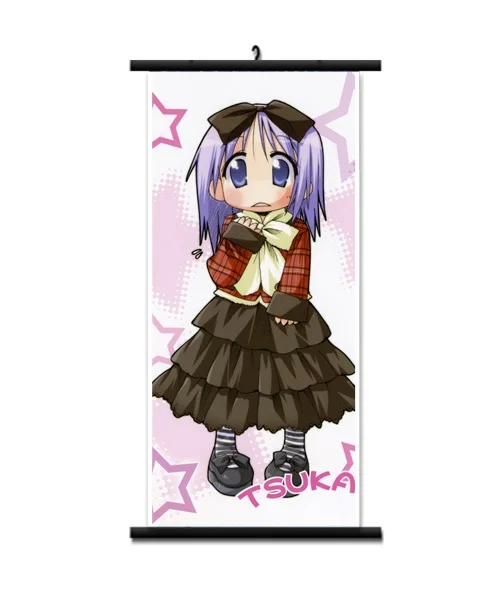 Японское аниме Lucky Star Izumi Konata & Hiiragi Kagami Takara Miyuki домашний декор настенные прокрутки