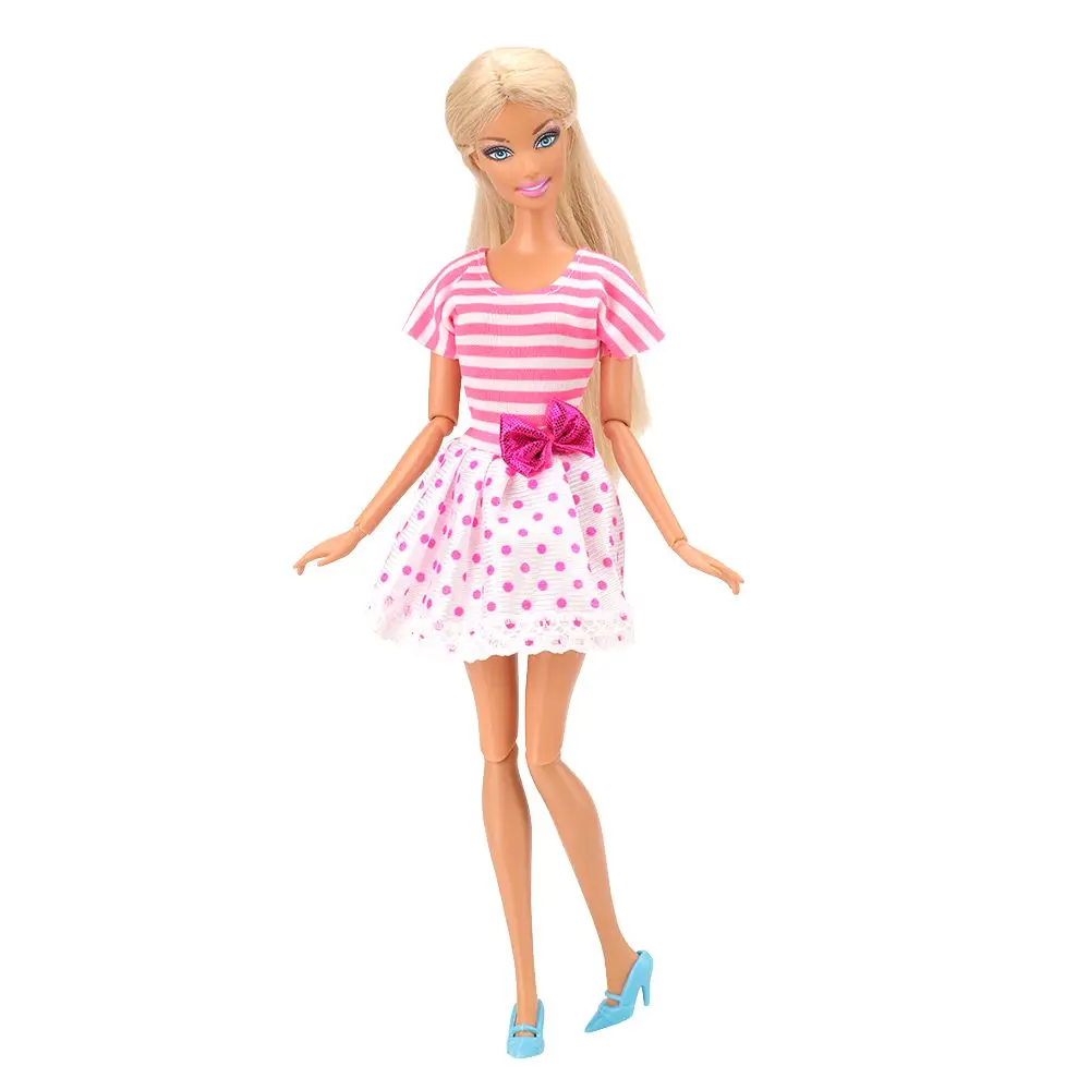 No Doll Новейшая модная мини-Одежда для кукол ручной работы, платье, повседневная одежда, юбка, вечерние аксессуары, товары для Барби, одежда для девочек, лучший подарок - Цвет: No Doll