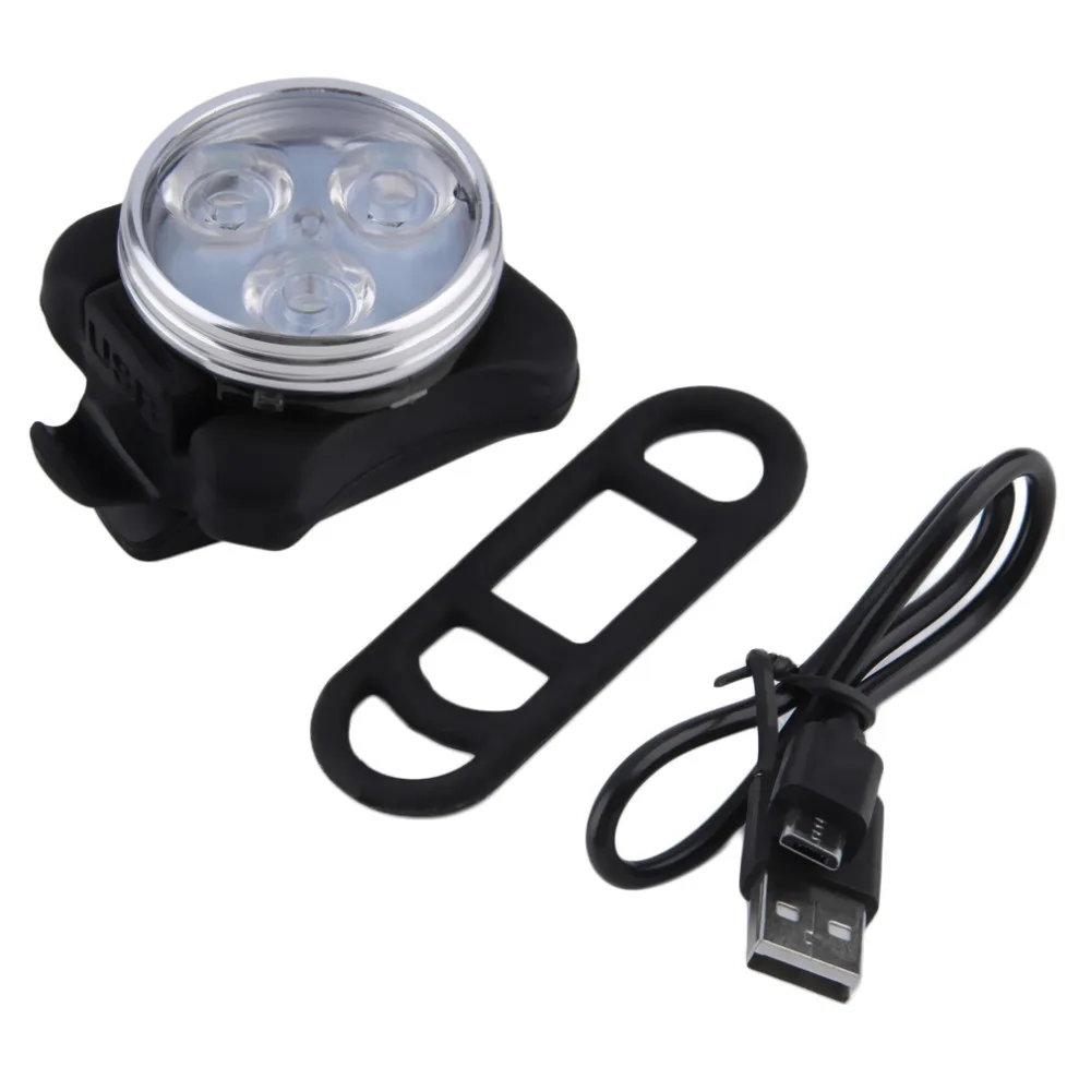 Велосипедный велосипед 3 светодиодный фонарь задний фонарь Велоспорт перезаряжаемый аккумулятор велосипедный передний фонарь с usb-кабелем для зарядки Лидер продаж