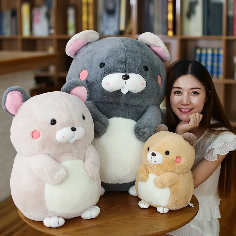 

Dorimytrader Cuddly Fat Hamster Plush Doll Giant Cute Bear Toy Hug Pillows for Children Gift 26inch 65cm DY60078