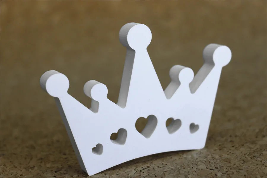 crown xiadong Искусственные деревянные 50 см буквы цифры бабочка Корона сердце использование Свадебные украшения для дня рождения подарки на день рождения - Цвет: crown xiadong