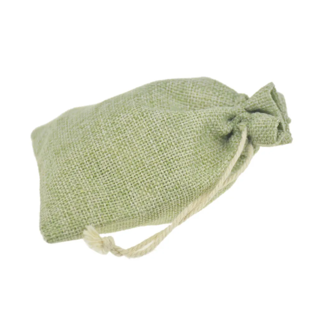 

9x12cm Small Gift jewelry package bag with Jute Drawstring Pouch Sack Favor Bag for Showers Weddings Parties and Receptions