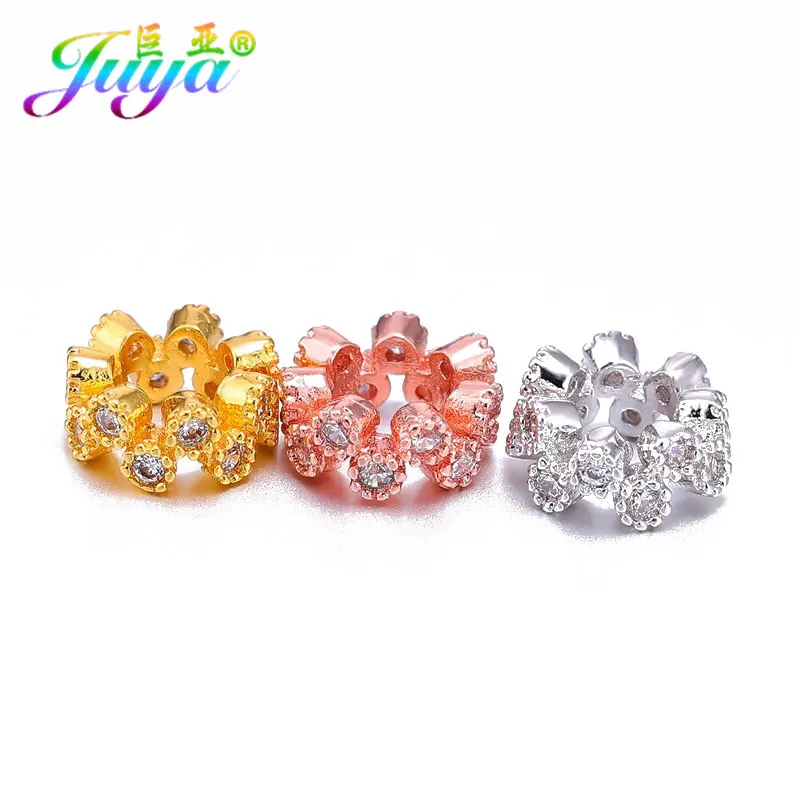 8 мм бусины Рондель золото/серебро/розовое золото полый металлический цветок Шарм разделитель бусины аксессуары для женщин украшения из бисера Изготовление