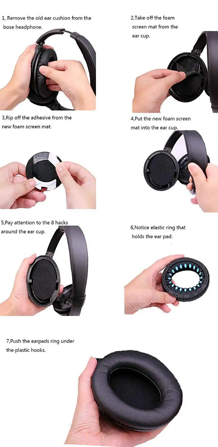 Сменные амбушюры для QuietComfort 2 (QC2) и 15 (QC15) наушники | Электроника