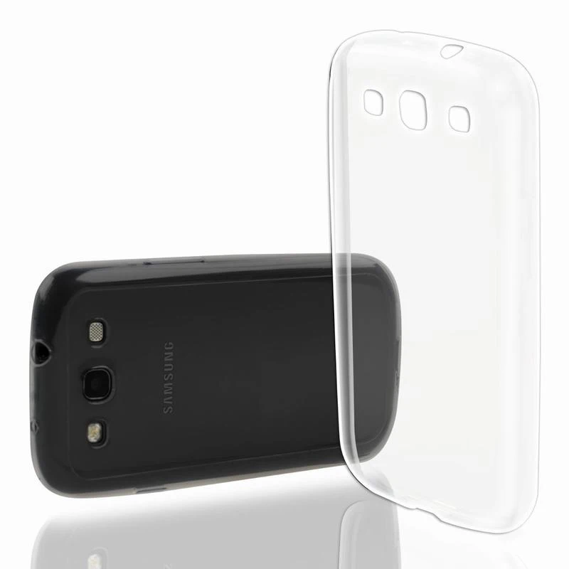 Простой стильный защитный чехол из ТПУ силиконовый прозрачный для Samsung Galaxy S3 i9300/S3