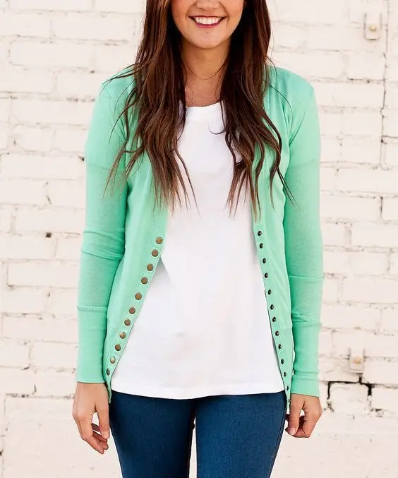 Модная женская одежда Женское пальто с длинным рукавом однотонная вязаный