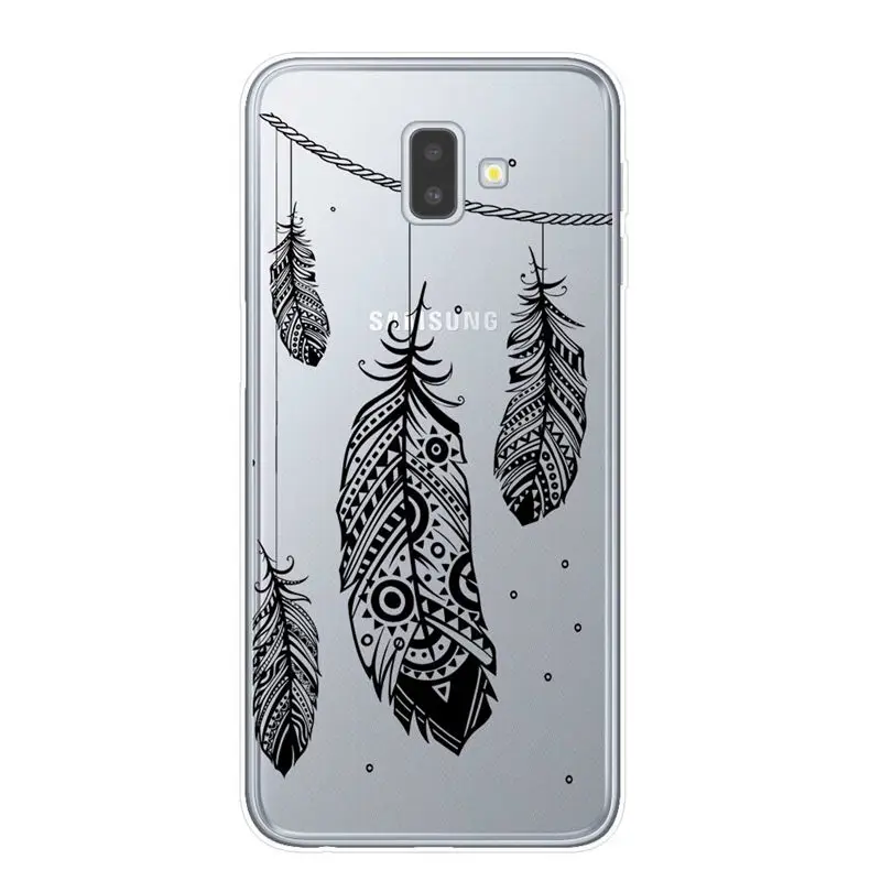 T6408 Сексуальный цветочный чехол для телефона, чехол для samsung J3, J5, J7,, J4, J6 Plus,, Note 8, 9, 10 Pro, чехол, кружевной цветок, мандала, чехол s Capa - Цвет: T6408