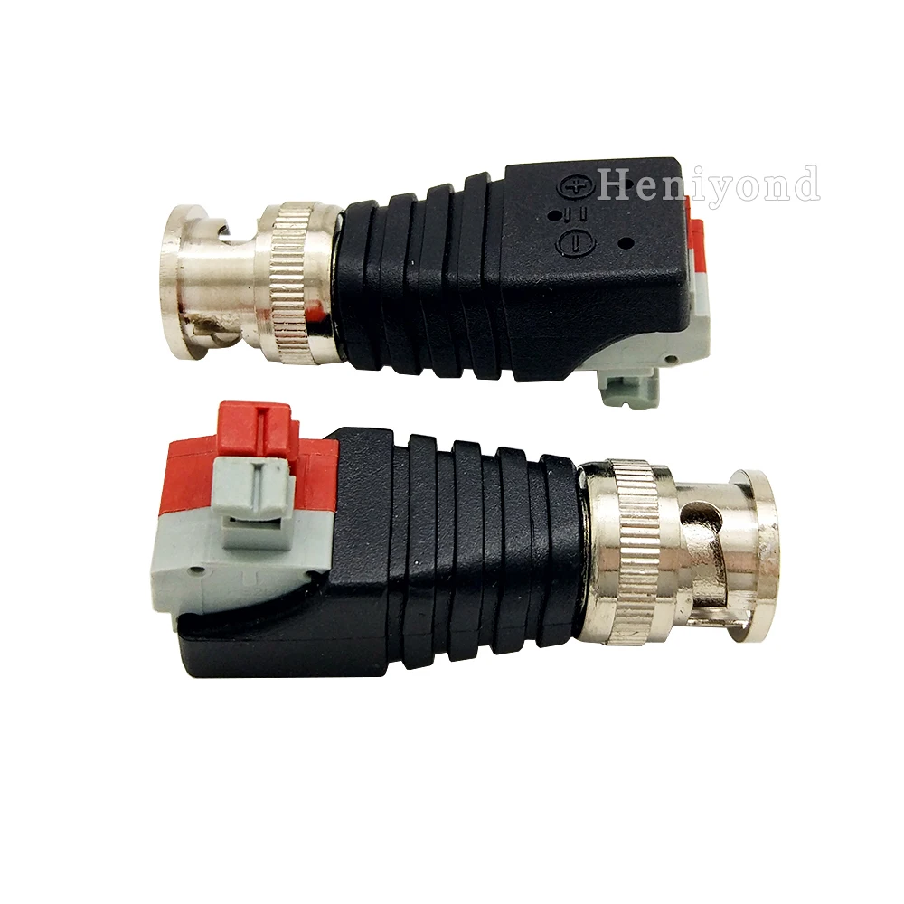 10 шт./лот Coax CAT5 для камеры видеонаблюдения BNC UTP Видео балун нажимной разъем