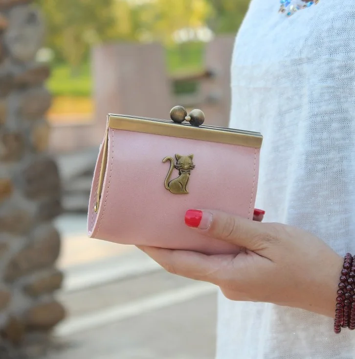 Маленькая женская сумочка из бронзы в стиле ретро|change purse|coin pursewomen coin purse |