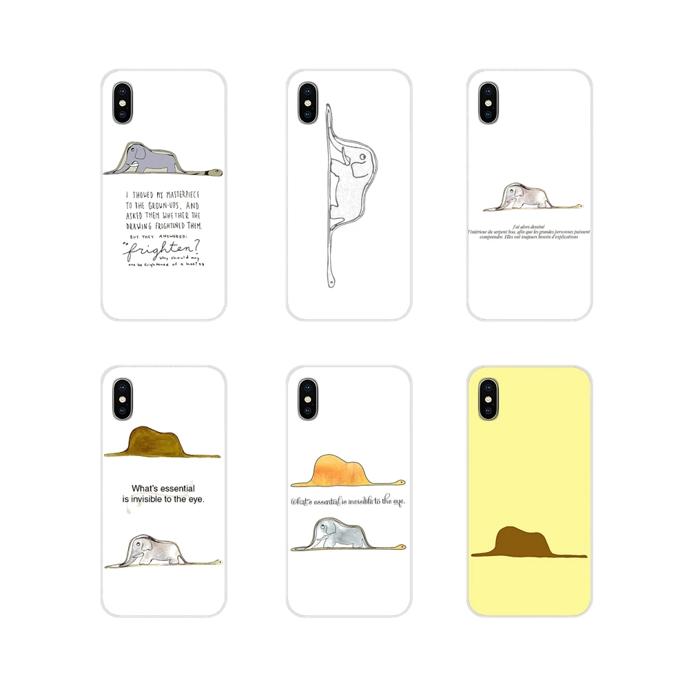 Силиконовый чехол для Apple iPhone X XR XS MAX 4 4S 5 5S 5C SE 6 6S 7 8 Plus ipod touch Little Prince