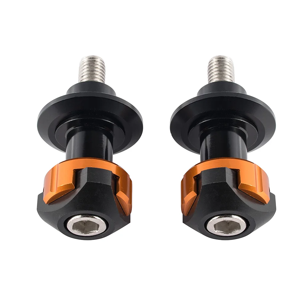 

Для KTM Duke 125/200 для Duke 390/690/790 катушки с маятниковым рычагом 10 мм алюминиевая подставка для мотоцикла винты ползунок аксессуары