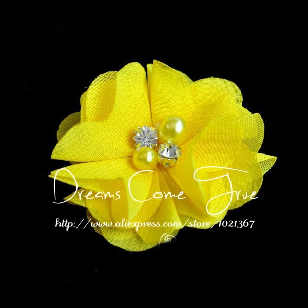 200 шт./лот 5 см милая мягкая шифоновая ткань ручной работы аксессуары для цветов с