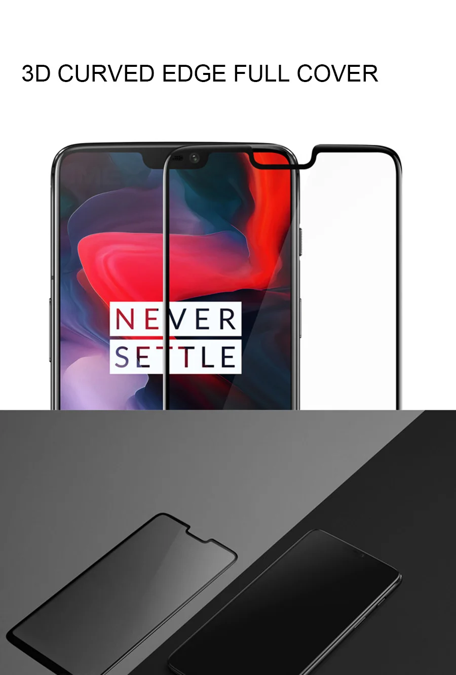 Оригинальное RIJOW 5D стекло для OnePlus 6 закаленное стекло для One Plus 6 Защитная пленка для экрана 3D полное покрытие экрана ультратонкий черный