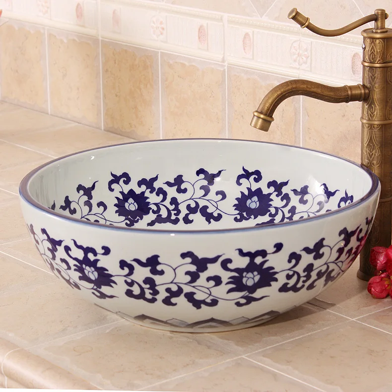 Китайский Художественный Европейский Винтажный раковина ручной работы