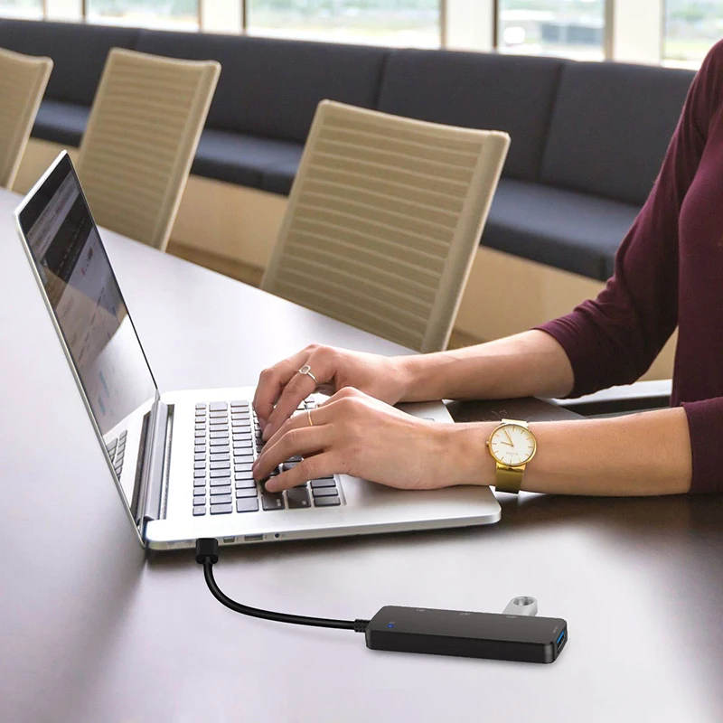 Usb концентратор Thunderbolt 3 с 4 портами Type c к USB 2 0 1 адаптер для MacBook Pro Samsung s9s s10 huawei mate 20