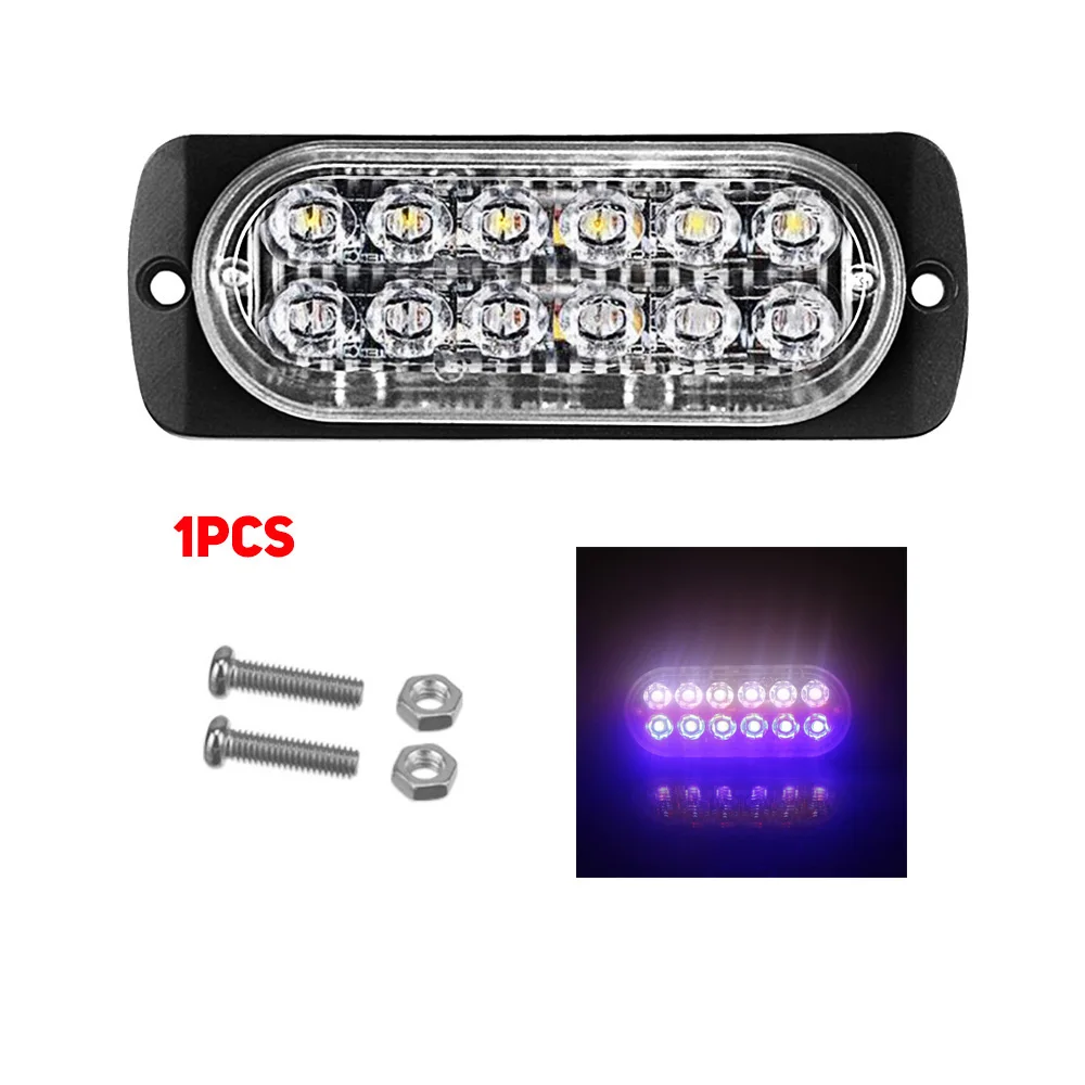 12LED 18 Вт стробоскоп Предупреждение светильник СТРОБ Гриль мигает пробоя