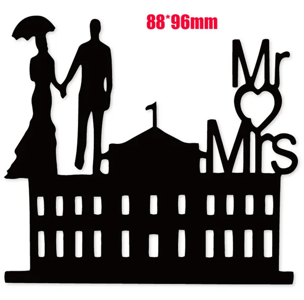 DM2210 Estel Mr Mrs бракосочетания граница металлические режущие штампы трафареты для DIY скрапбукинга декоративное тиснение ручной работы штампы шаблон - Цвет: DM2210
