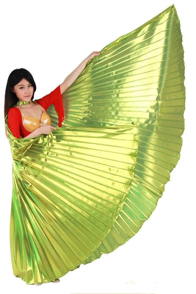 

2018 Hot Popular Women Egyptian Belly Dance Isis Wings Golden Belly Dancing Wing