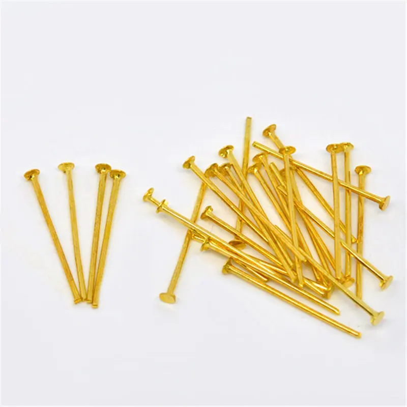 

DoreenBeads 700 шт. цвета: золотистый цвет штырьки 0,7x20 мм (21 gauge) (B01517), для изготовления украшений своими руками