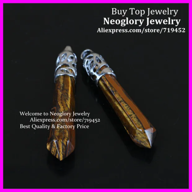 10 шт. натуральный тигровый глаз драгоценный камень кварц длинные палочка