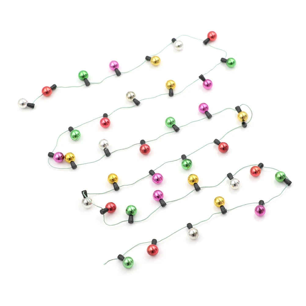 

1/12 Scale 1 String Of Fake Lights Christmas Good Decoration doll house Miniature Furniture Accessories String Lights