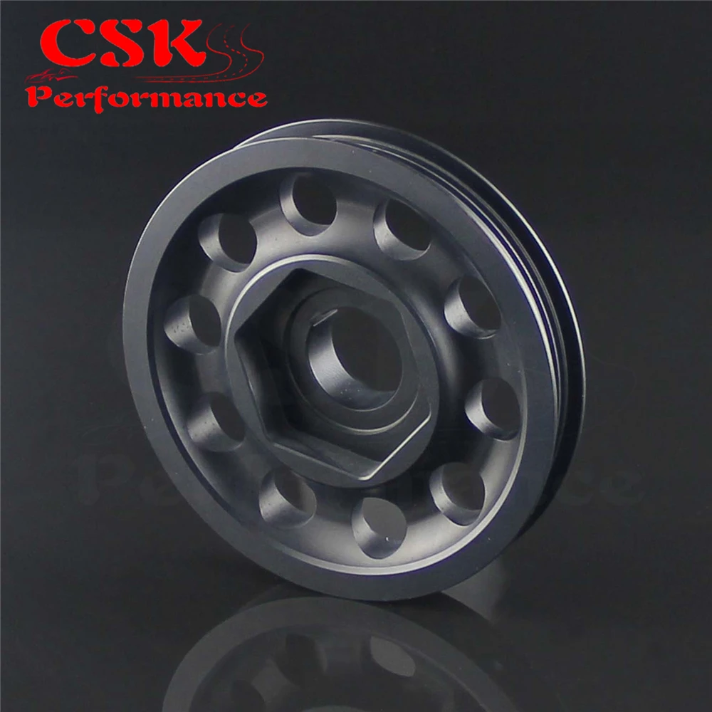 Гоночный светильник шкив из сплава для Civic EK9 Integra DC2 Type R CTR BLACK|crank pulley|racing pulleypulley civic