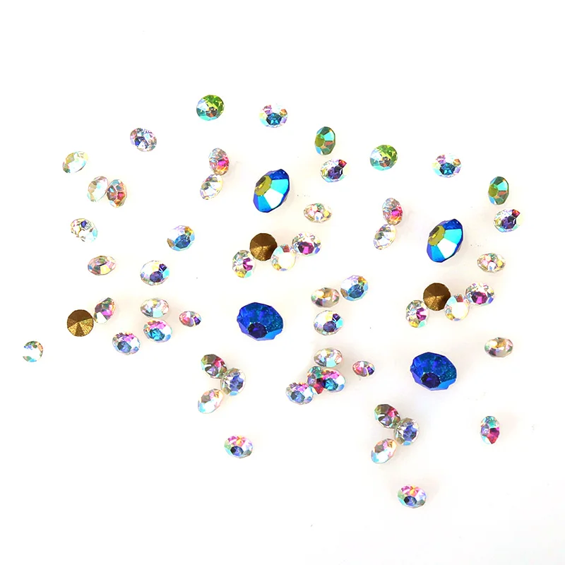 1 колесо 3 вида цветов разные размеры блестящие украшения стразы для дизайна
