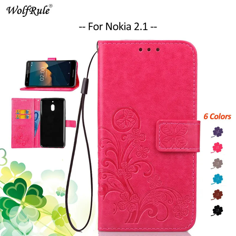 

For Cover Nokia 2.1 Case Flip PU Card Holder Wallet Bumper Phone Bag Case For Nokia 2.1 2018 Cover For Nokia 2 2018 5.5''