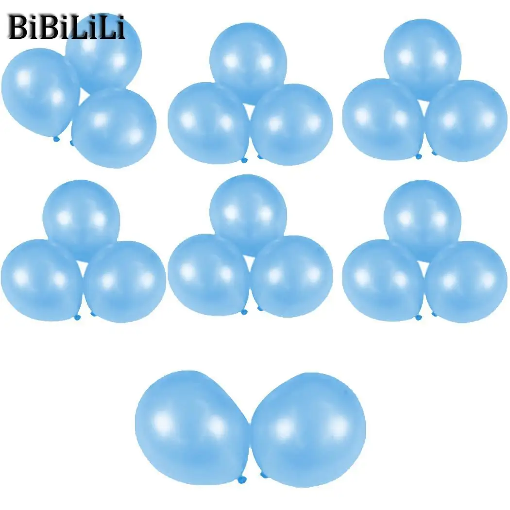 light blue 20 комплектов 10 дюймов латексные воздушные шары 11 цветов Гелий Утолщение торжества Вечерние свадебные шарики ко дню рождения украшения круглые воздушные шары - Цвет: light blue