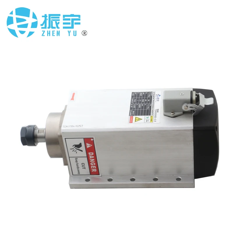 ZHENYU/FQD 3.5kw ER20 18000 об/мин ЧПУ шпиндель двигатель фрезерный с кронштейном|Шпиндель