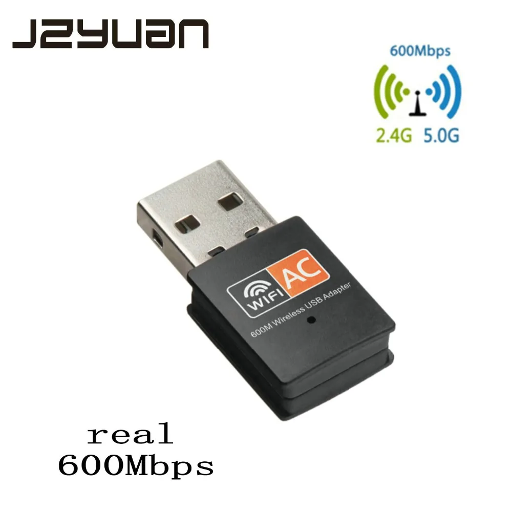 600 Мбит/с USB Wifi адаптер Двухдиапазонная сетевая карта Wi fi 5 ГГц антенна Ethernet