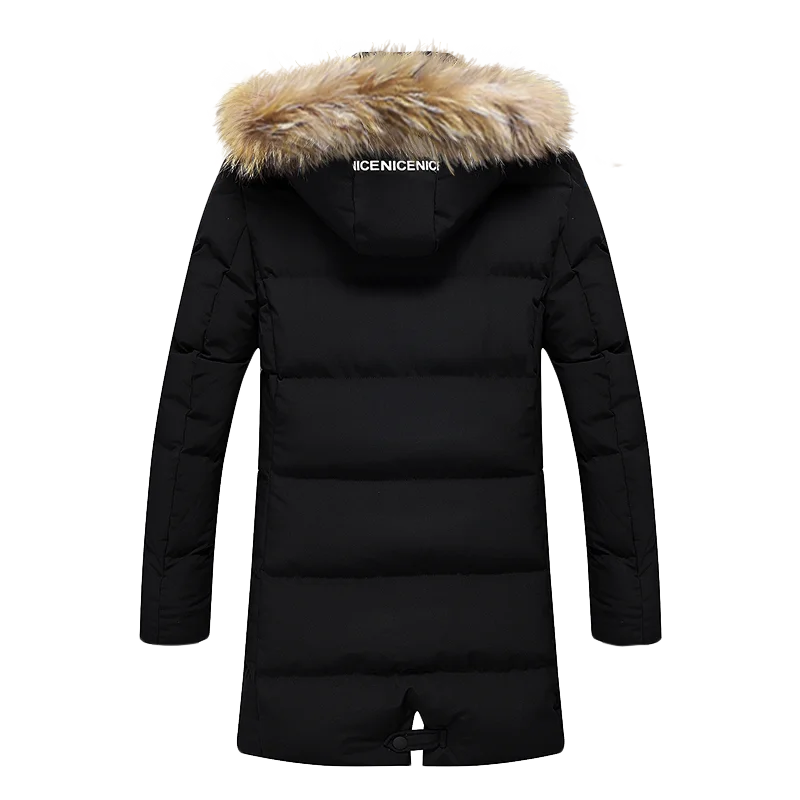 Fletiter, размер 8xl, Длинные парки, зимняя куртка, Мужская,, теплая, ветрозащитная, повседневная верхняя одежда, ватное пальто, большие карманы, высокое качество