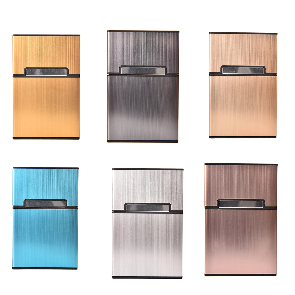 1 шт. портативный мужской светильник Алюминиевый Карманный чехол для сигарет