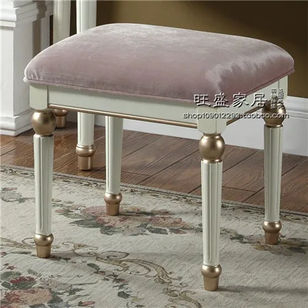 Европейская обувь из цельного дерева скамейка спальня туалетный стул