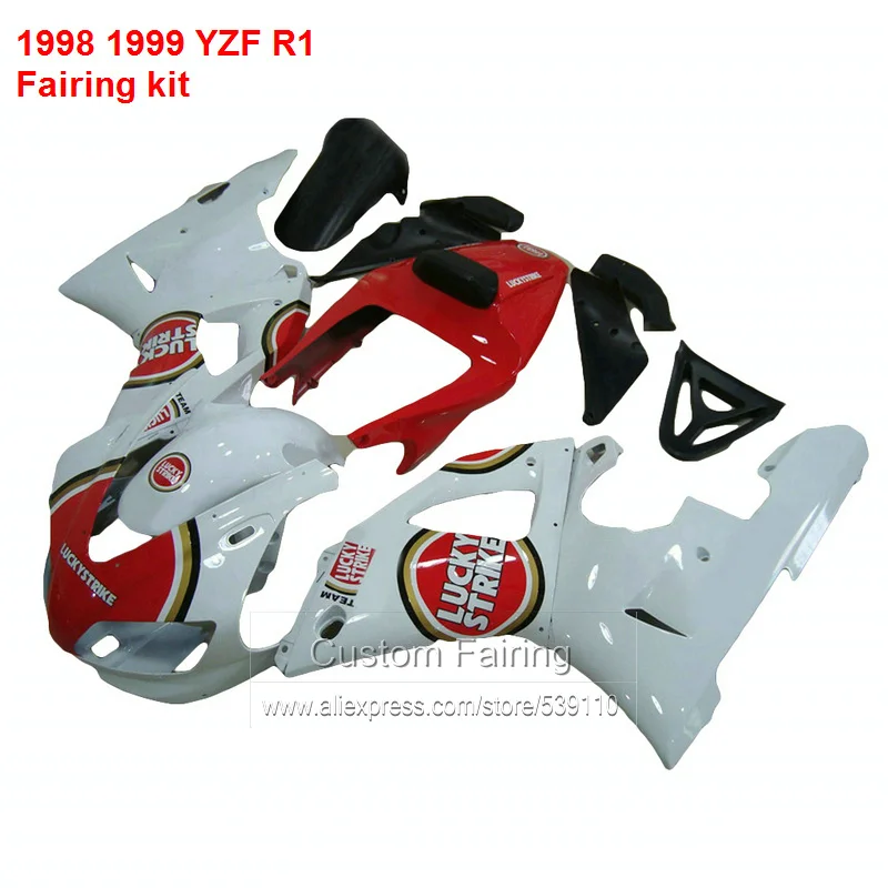 Lucky Обтекатели для YAMAHA YZF R1 1998 1999 Модель 98 99 (красная наклейка на удачу) yzfr1 Лидер