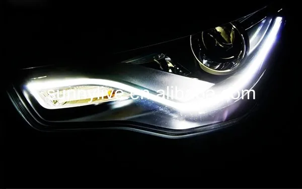 Для Audi A1 светодиодный головной светильник 2011-2015 год черный Корпус оригинального