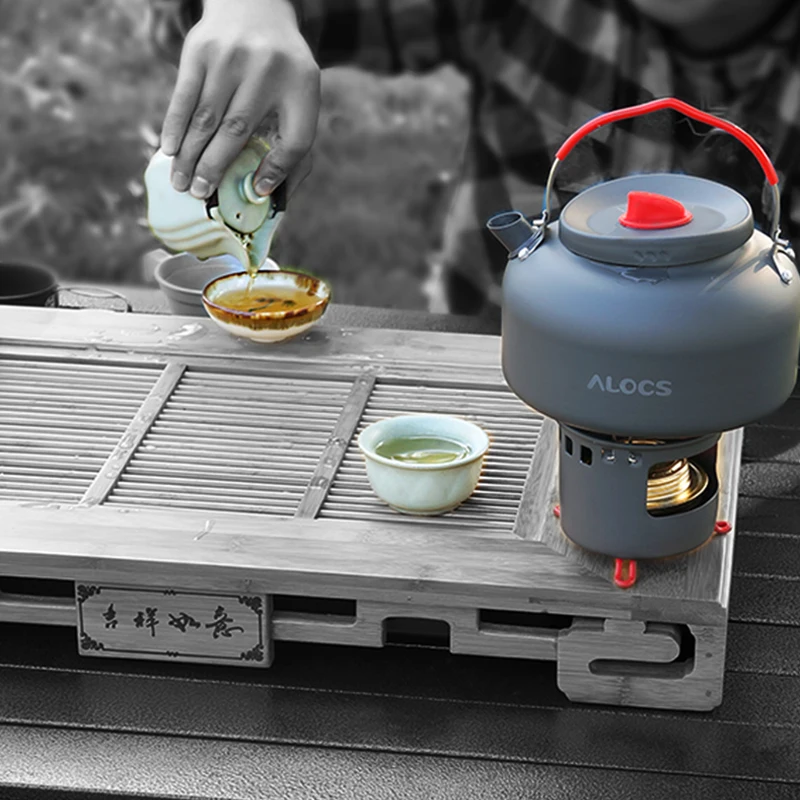 ALOCS CW-K06 открытый водный чайник заварник для чая и кофе 1.4L для пикника кемпинга туризма Путешествия Алюминий
