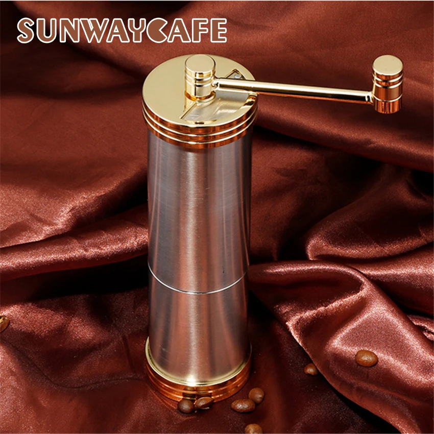 Comprare Macinino Da Caffè A Mano In Acciaio Inox Manuale A Mano Chicco Di Caffè Burr Smerigliatrici Mulino Strumenti Caffè Cafe Accessori Per Barista