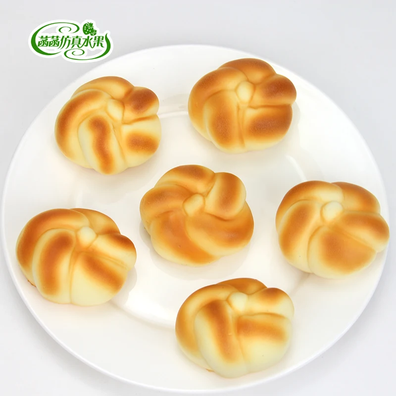 

High artificial flower bread cake PU material fake bread model at home furniture kitchen cabinet decoration props