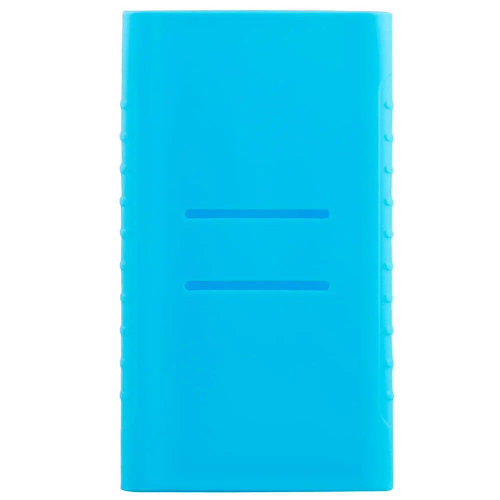 Blue 1 шт. Портативный внешний защитный чехол для аккумулятора Мягкий силиконовый чехол для Xiaomi power Bank 10000 мАч горячий - Цвет: Blue