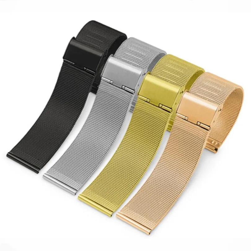 Ремешок Миланская петля для круглых смарт-часов галечного времени