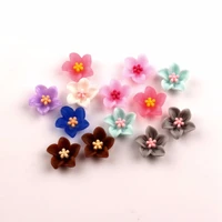 100pcs mixed 13mm resin flower decoration crafts flatback cabochon beads embellishments for scrapbooking kawaii diy accessories