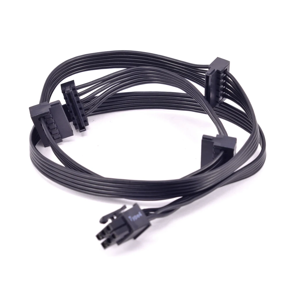 PCI e 6Pin Male 1 к 4 SATA 15Pin кабель питания порт мультипликатора для серии CORSAIR RMx RM1000x RM850x