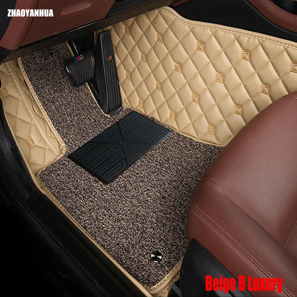 

ZHAOYANHUA Car floor mats for Citroen C4 Air Cross Picasso C2 C4L C-elysee DS5 LS DS6 5D car styling carpet floor liner
