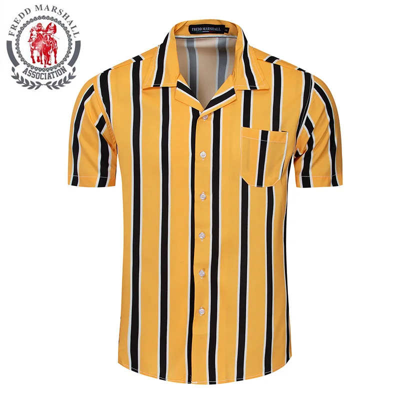 Fredd Marshall Camisa Hawaiana Hombre, пляжные рубашки для боулинга, повседневная одежда на пуговицах, мужская рубашка с коротким рукавом и 3D принтом, рубашка для отдыха